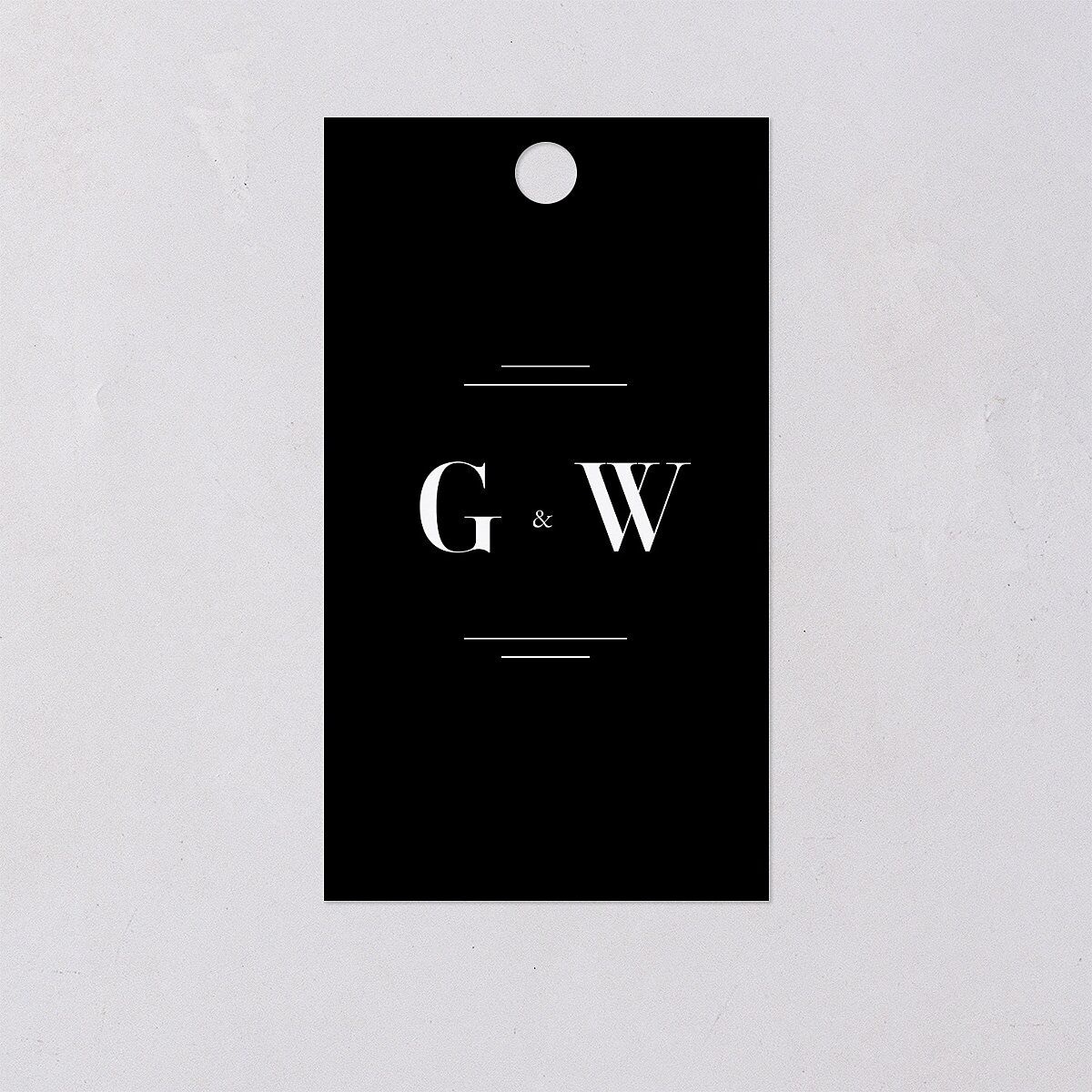 Country Club Favor Gift Tags Pure White Signature