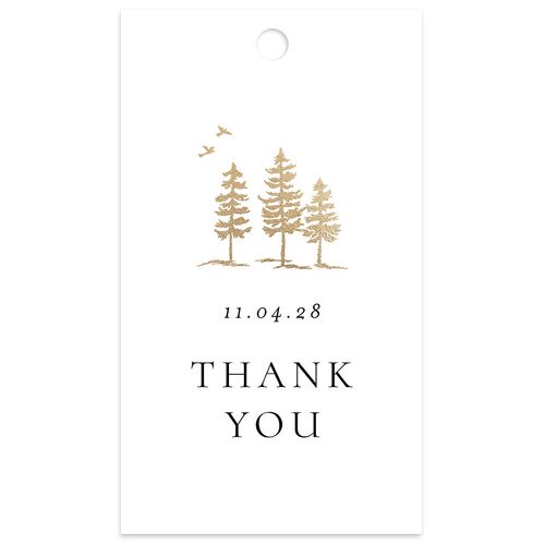 Aspen Favor Gift Tags Gold Licorice Signature
