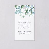 In Bloom Favor Gift Tags Moody Blue Signature