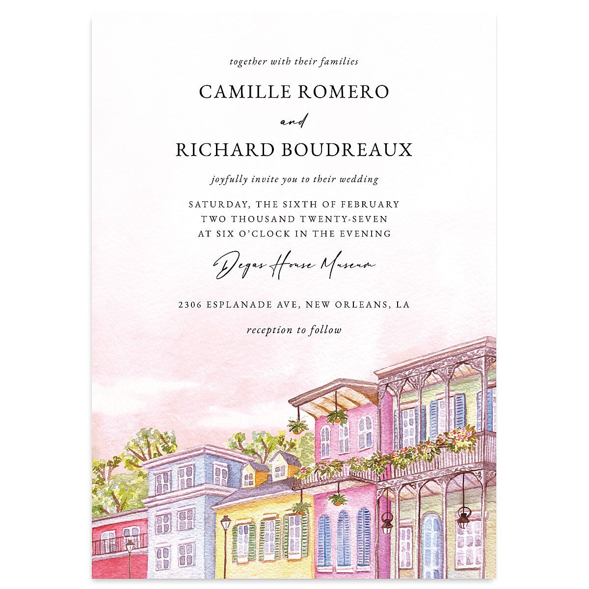 New Orleans Wedding Invitations