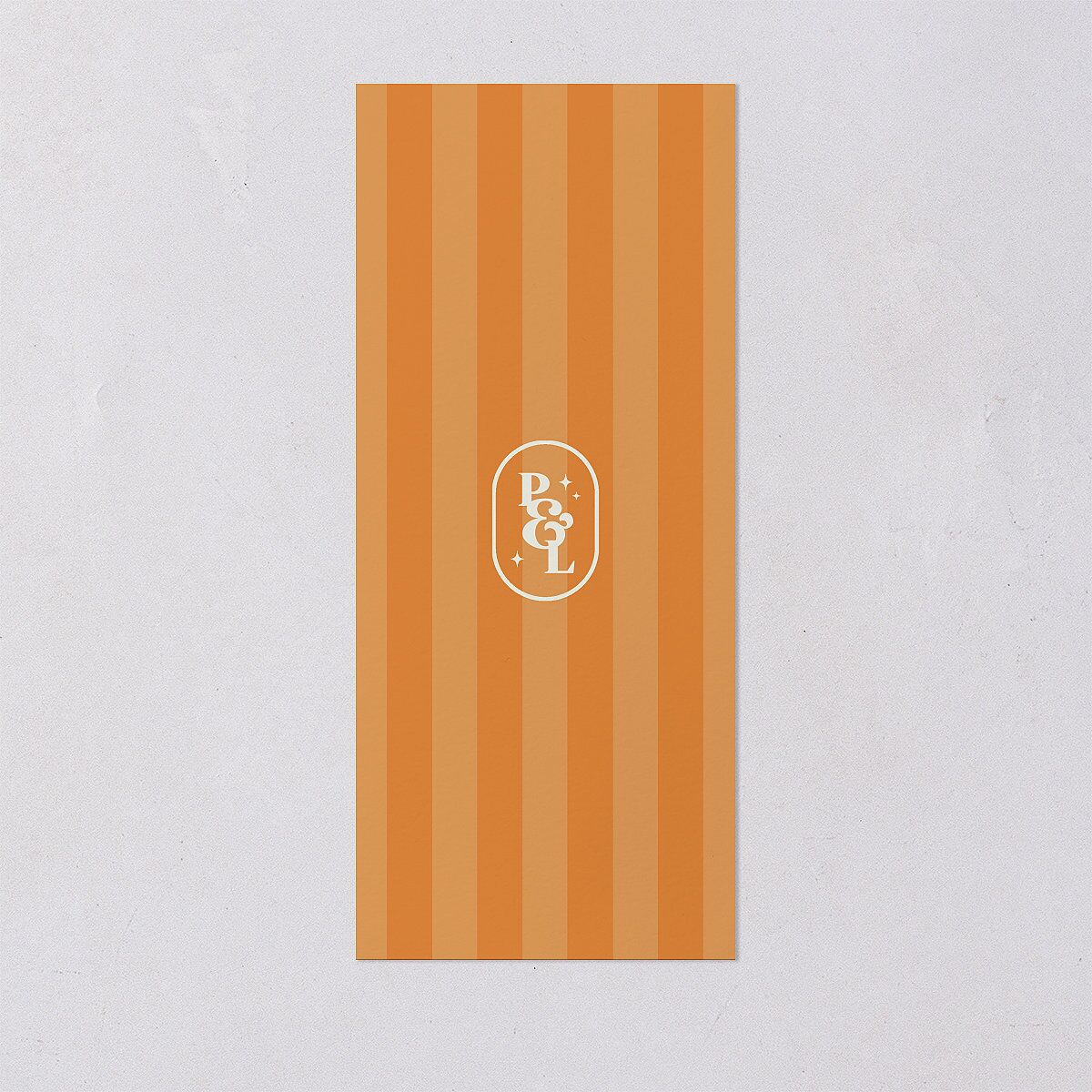 Colorful Retro Stripes Menus Sea Foam Signature