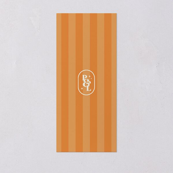 Colorful Retro Stripes Menus Sea Foam Signature