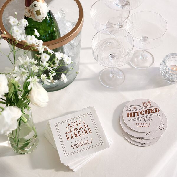 Western I do BBQ Coasters Saddle Cardboard Soft Square