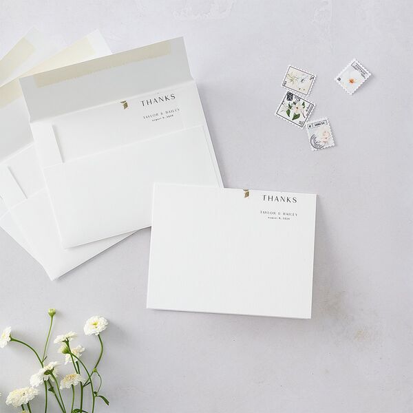 Lush Arch Thank You Cards Pink Cotton Signature