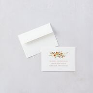 Wildflower Border Wedding Response Cards Cinnamon Signature Standard