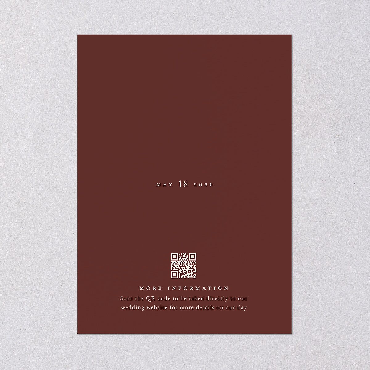Vintage Lace Save the Date Cards Burgundy Signature smooth Blank No Standard