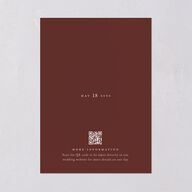 Vintage Lace Save the Date Cards Burgundy Signature smooth Blank No Standard