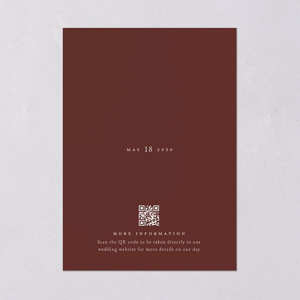 Vintage Lace Save the Date Cards Burgundy Signature smooth Blank No Standard