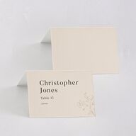 Rustic Monogram Place Cards Sand Signature