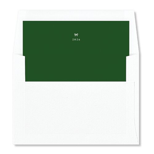 Christmas Bow Pattern Envelope Liners Jewel Red Standard