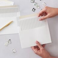 New Years Arch Envelope Liners Pure White Standard