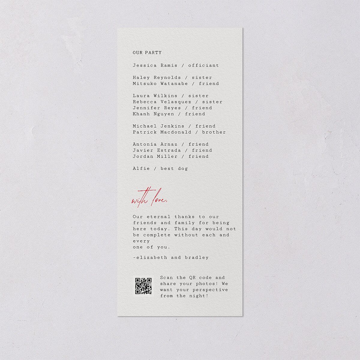 DIY Crafty Photo Wedding Programs Ruby Signature