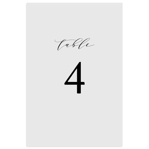 Simply Elegant Table Numbers Pale Blue Signature