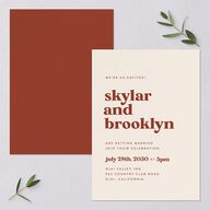 Modern Retro Wedding Invitations Pink Cotton Signature Blank No Standard