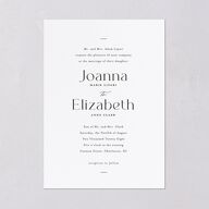 Refined Wedding Invitations Pure White Signature Blank No