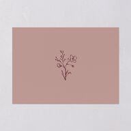 Rustic Monogram Bridal Shower Invitations Dusty Rose Signature Blank Standard