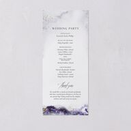 Painted Ethereal Wedding Programs Jewel Purple Signature
