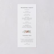 Floral Monogram Wedding Programs Rose Quartz Signature