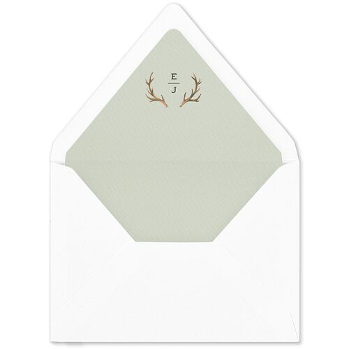 Antler Monogram Mountain Euro Envelope Liners Forest Luxe