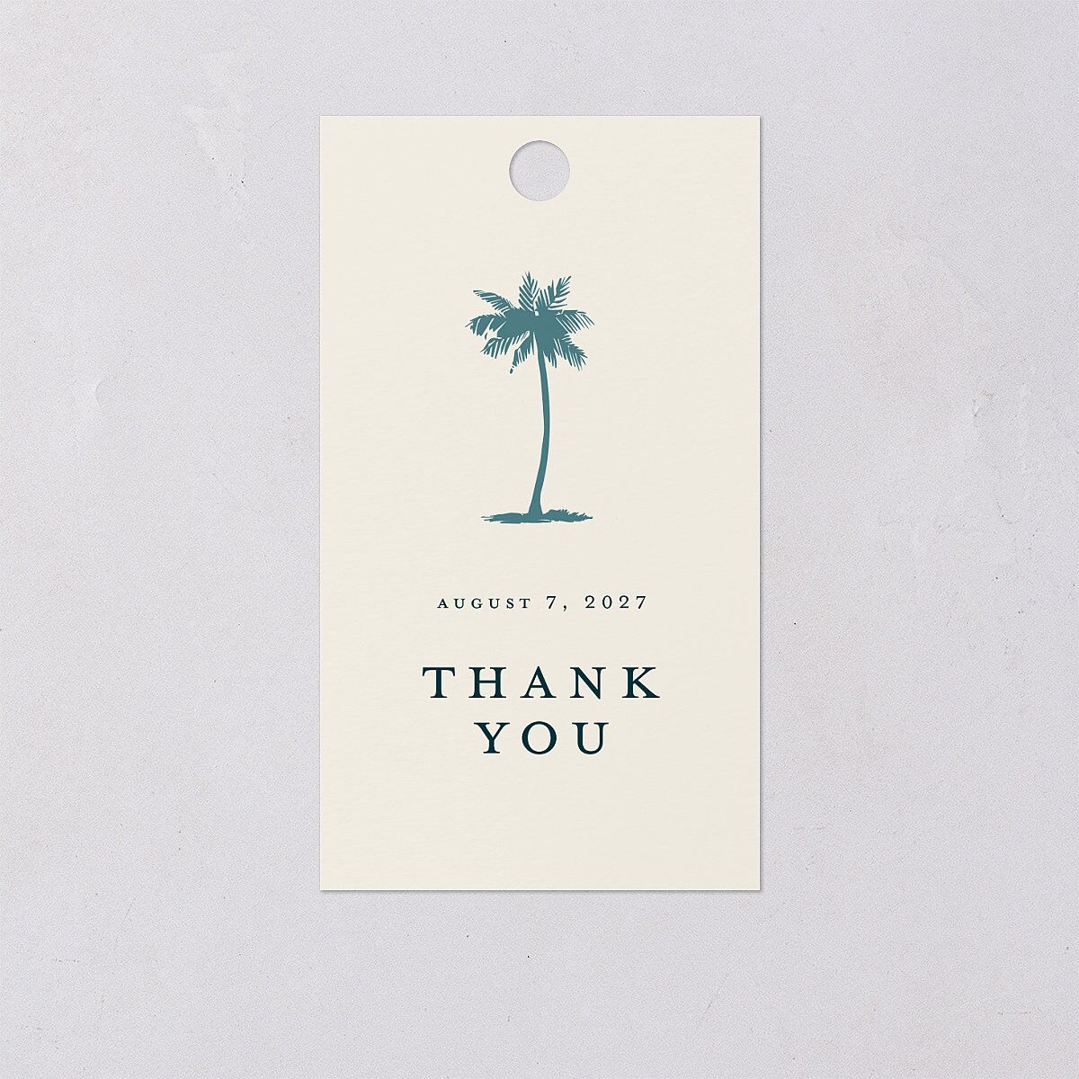Palm Tree Icon Favor Gift Tags Tide Pool Signature