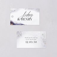 Painted Ethereal Favor Gift Tags Jewel Purple Signature