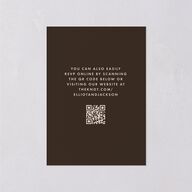 Scripted Arch Wedding Response Cards Deep Bronze Signature Standard