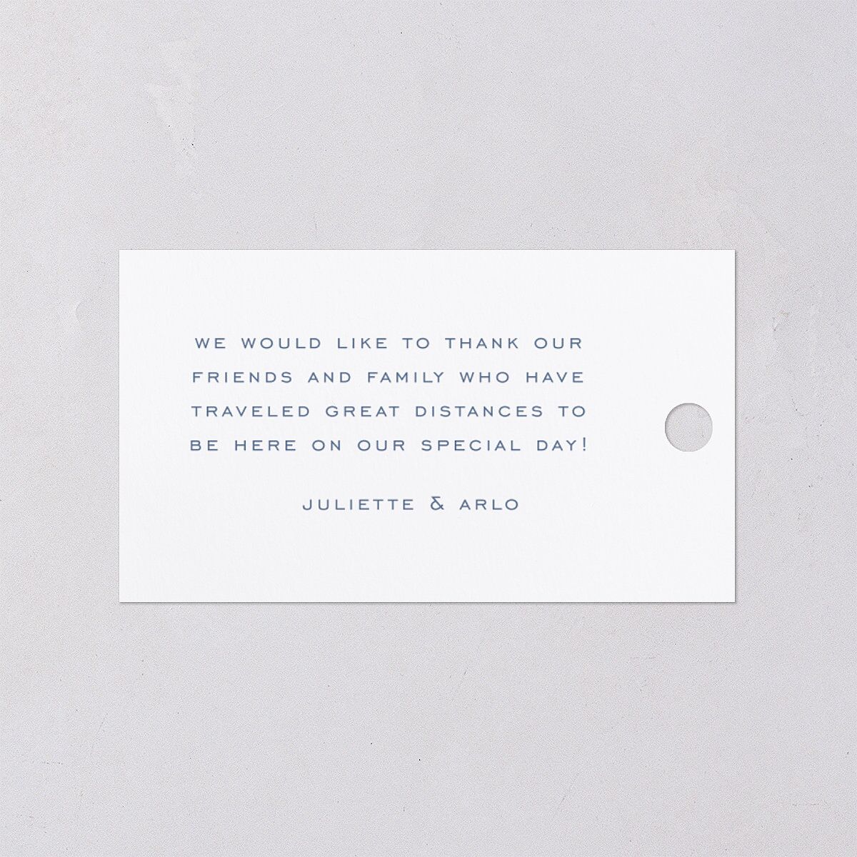 Eternal Devotion Favor Gift Tags Garnet Signature