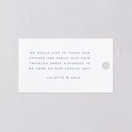 Eternal Devotion Favor Gift Tags Garnet Signature