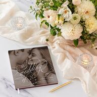 Photo Flourish Guest Books Burgundy