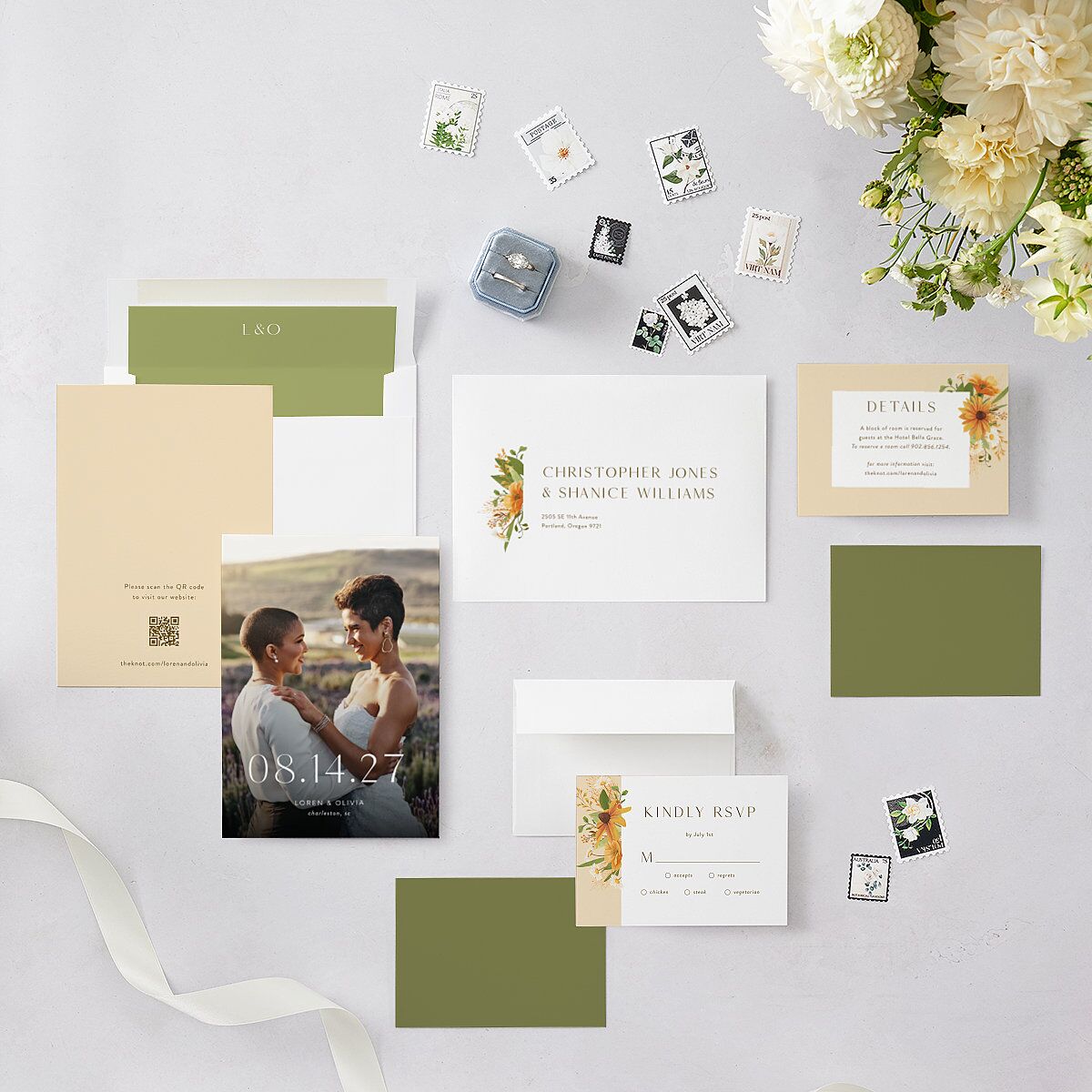 Sweet Sunflowers Save the Date Cards — view 6