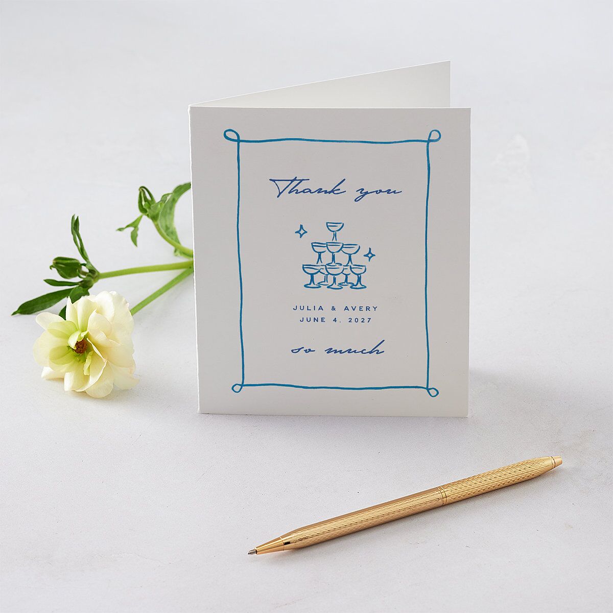Hand Drawn Cake Thank You Cards — view 1