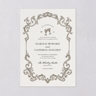 Romantic Fantasy Wedding Invitations Champagne Signature Blank No Standard