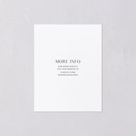 Window Gallery Save the Date Petite Cards Pure White Signature smooth Blank No Standard