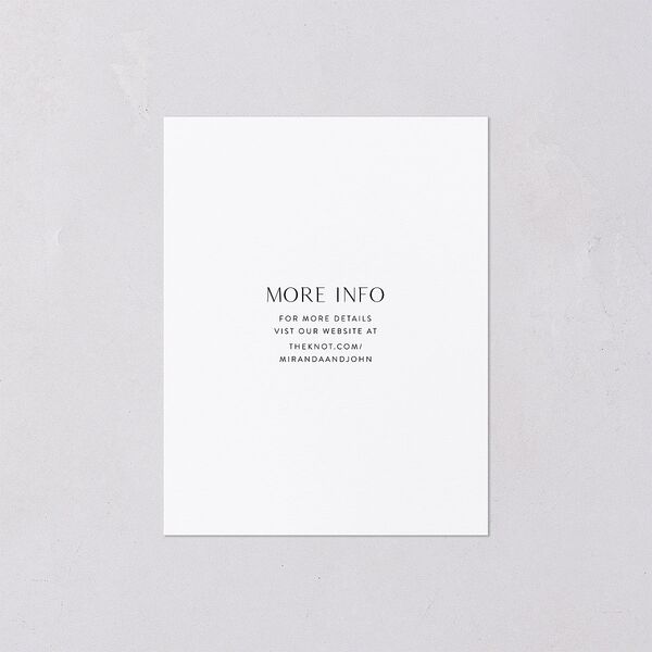 Window Gallery Save the Date Petite Cards Pure White Signature smooth Blank No Standard