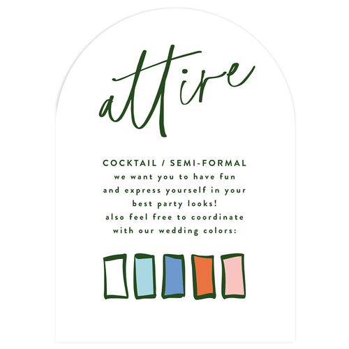 Vellum Illusion Photo Wedding Enclosure Cards Scottish Green Signature Arch