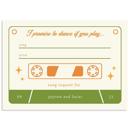Colorful Retro Stripes Wedding Response Cards Sea Foam Signature Standard