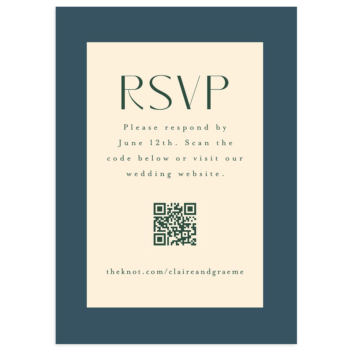 Tartan Crest Wedding Response Cards