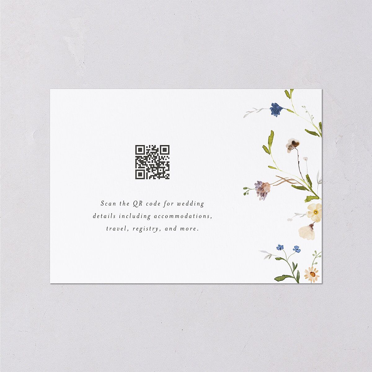 Dainty Wildflowers Wedding Enclosure Cards Sunflower Signature Standard