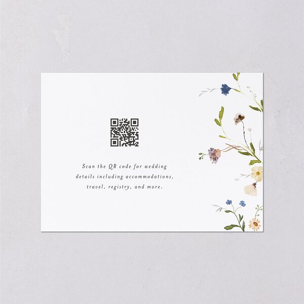 Dainty Wildflowers Wedding Enclosure Cards Sunflower Signature Standard