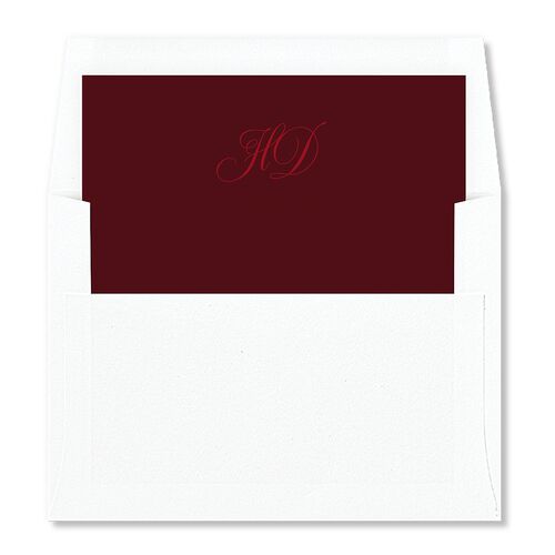 Holiday Eclectic Wavy Frame Envelope Liners Ruby Standard