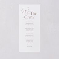 Happy Tears Wedding Programs Shell Pink Signature