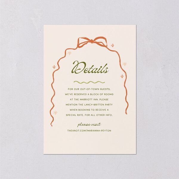Whimsical Drawn Flowers Wedding Event Detail Cards Thyme Signature Standard