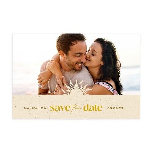 Beach Party Save The Date Postcards Sand