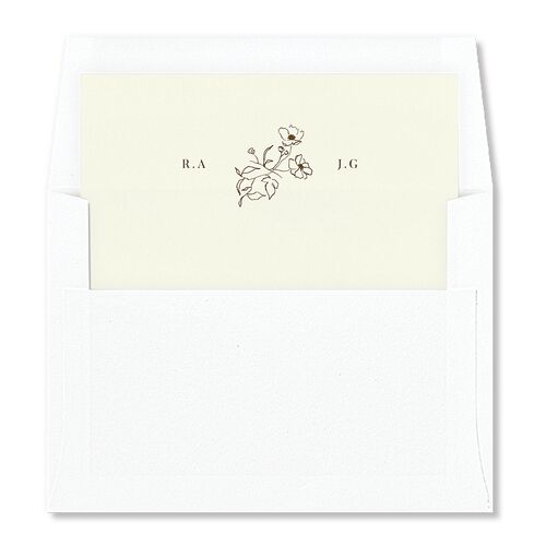 Elegant Minimal Standard Envelope Liners Deep Bronze Standard