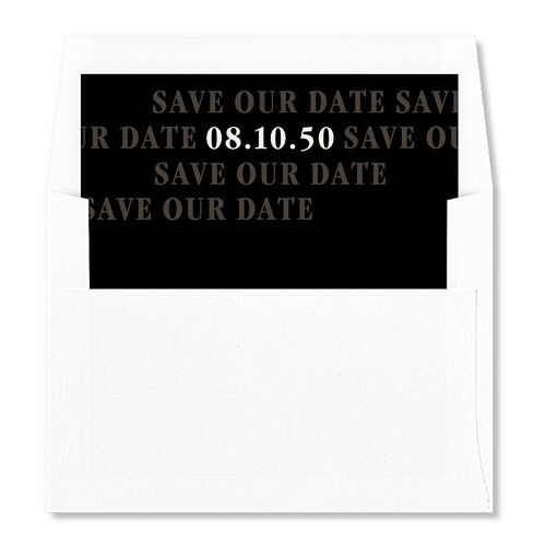 Elegant Retro Arch Envelope Liners Licorice Standard