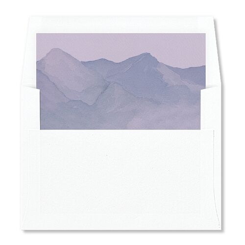 Mountain Wildflowers Envelope Liners Lilac Standard