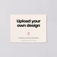 Upload Your Own Design Landscape Save The Date Magnets Pure White Magnet Paper