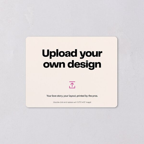 Upload Your Own Design Landscape Save The Date Magnets Pure White Magnet Paper
