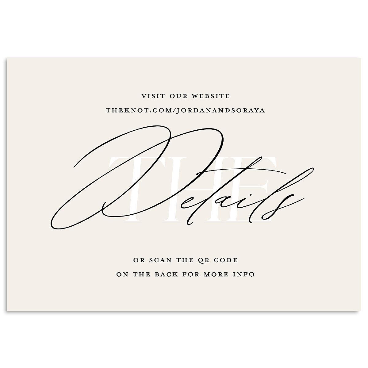 Overlay Wedding Enclosure Cards