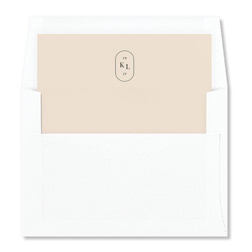 Glistening Wildflower Envelope Liners Biscotti Standard